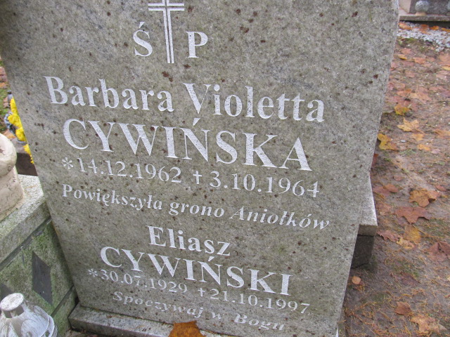 Barbara CYWIŃSKA 1962 Słupsk - Grobonet - Wyszukiwarka osób pochowanych