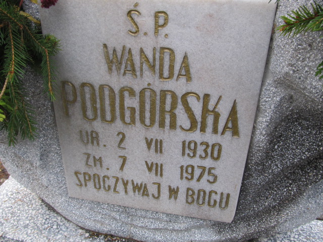 Wanda PODGÓRSKA 1930 Słupsk - Grobonet - Wyszukiwarka osób pochowanych