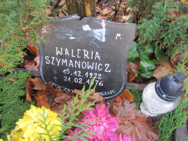 Waleria SZYMANOWICZ 1922 Słupsk - Grobonet - Wyszukiwarka osób pochowanych