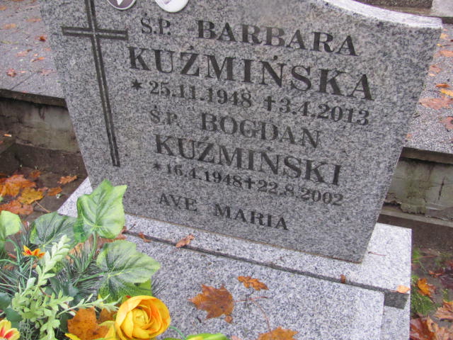 Barbara KUŹMIŃSKA 1948 Słupsk - Grobonet - Wyszukiwarka osób pochowanych