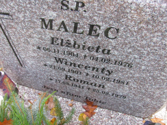 Roman Malec 1941 Słupsk - Grobonet - Wyszukiwarka osób pochowanych