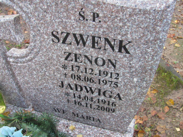 Zenon Szwenk 1912 Słupsk - Grobonet - Wyszukiwarka osób pochowanych