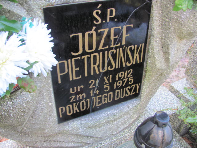 Józef PIETRUSIŃSKI 1912 Słupsk - Grobonet - Wyszukiwarka osób pochowanych