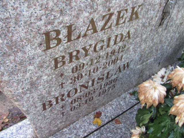 Bronisław BŁAŻEK 1936 Słupsk - Grobonet - Wyszukiwarka osób pochowanych