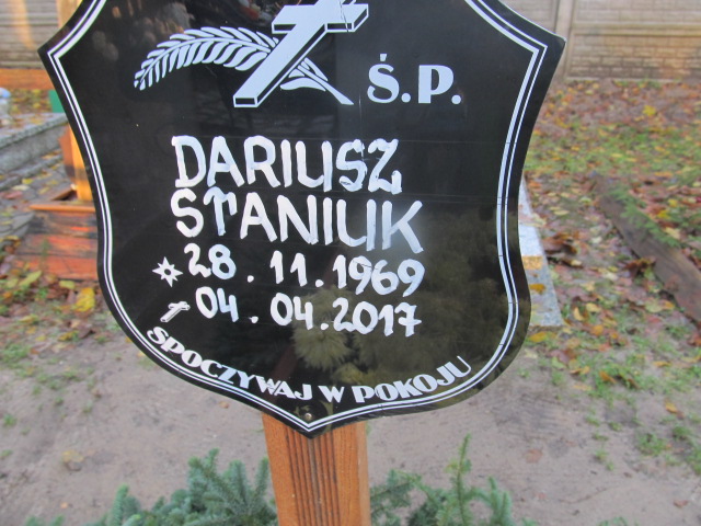 Dariusz STANIUK 1969 Słupsk - Grobonet - Wyszukiwarka osób pochowanych
