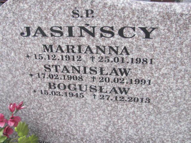 Marianna Jasińska 1912 Słupsk - Grobonet - Wyszukiwarka osób pochowanych