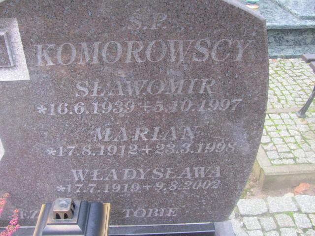 Marian KOMOROWSKI 1912 Słupsk - Grobonet - Wyszukiwarka osób pochowanych
