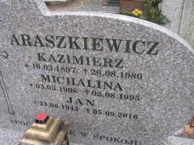 Kazimierz ARASZKIEWICZ 1897 Słupsk - Grobonet - Wyszukiwarka osób pochowanych