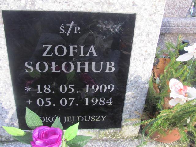 Zofia SOŁOHUB 1909 Słupsk - Grobonet - Wyszukiwarka osób pochowanych