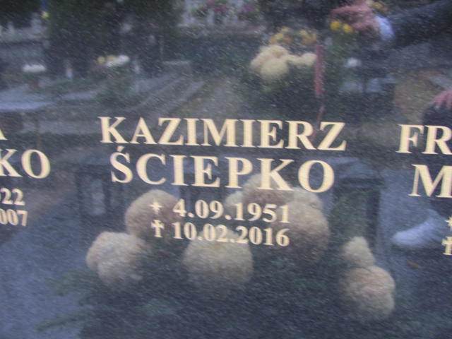 Grób ZOFIA ŚCIEPKO