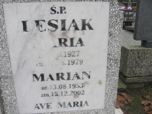 Marian LESIAK 1953 Słupsk - Grobonet - Wyszukiwarka osób pochowanych