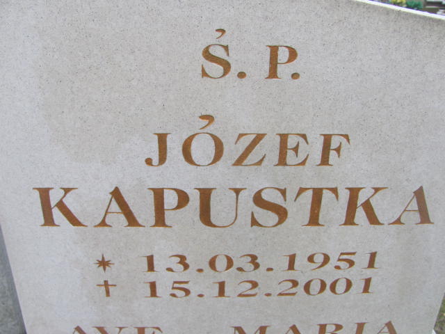 Józef KAPUSTKA 1951 Słupsk - Grobonet - Wyszukiwarka osób pochowanych