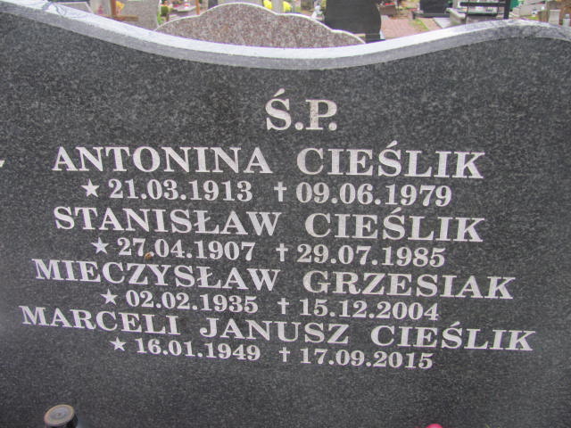 Mieczysław GRZESIAK 1935 Słupsk - Grobonet - Wyszukiwarka osób pochowanych