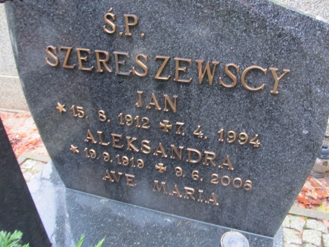 Aleksandra SZERESZEWSKA 1919 Słupsk - Grobonet - Wyszukiwarka osób pochowanych