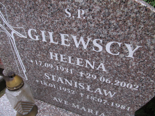 Helena GILEWSKA 1931 Słupsk - Grobonet - Wyszukiwarka osób pochowanych