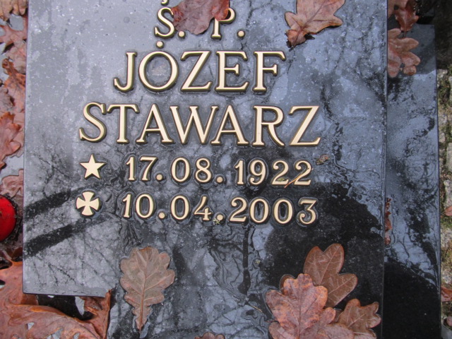 Józef STAWARZ 1922 Słupsk - Grobonet - Wyszukiwarka osób pochowanych