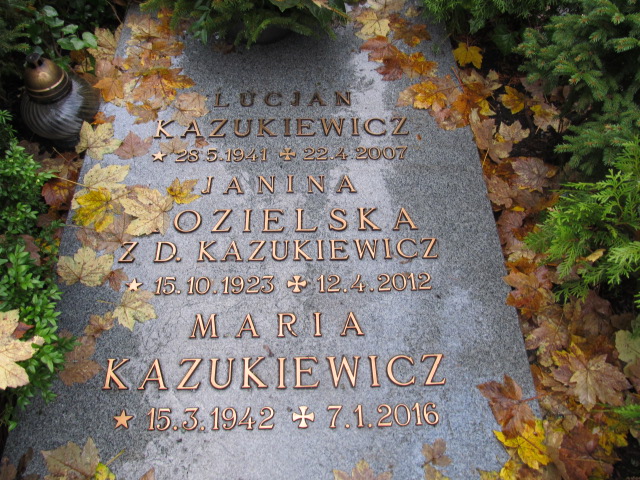 Celina KAZUKIEWICZ 1967 Słupsk - Grobonet - Wyszukiwarka osób pochowanych
