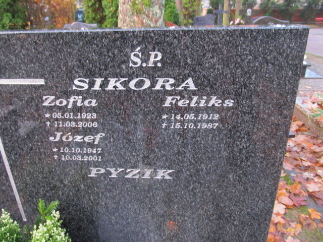 Feliks SIKORA 1912 Słupsk - Grobonet - Wyszukiwarka osób pochowanych