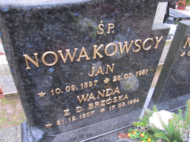 Wanda NOWAKOWSKA 1907 Słupsk - Grobonet - Wyszukiwarka osób pochowanych
