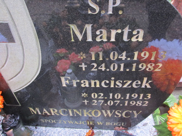Franciszek MARCINKOWSKI 1913 Słupsk - Grobonet - Wyszukiwarka osób pochowanych