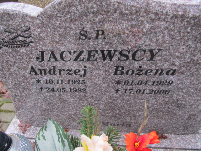 Bożena JACZEWSKA 1929 Słupsk - Grobonet - Wyszukiwarka osób pochowanych