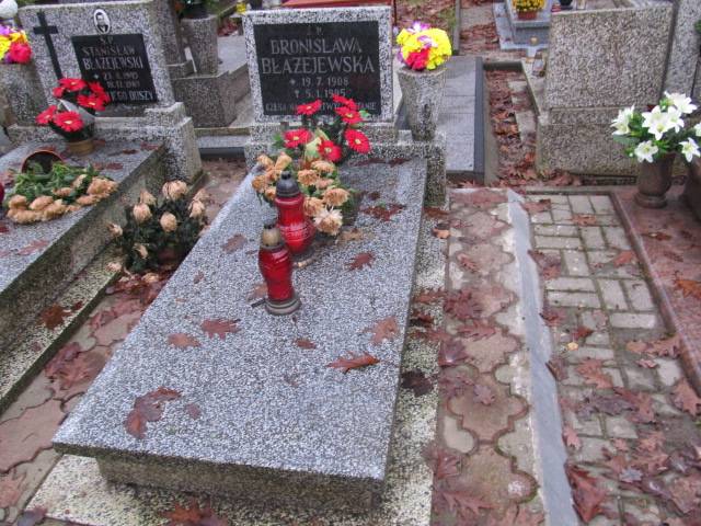 Grób BRONISŁAWA BŁAŻEJEWSKA