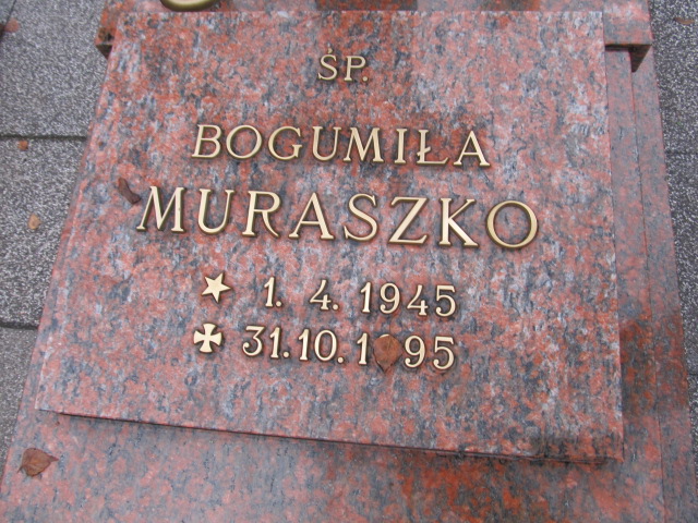 Bogumiła MURASZKO 1945 Słupsk - Grobonet - Wyszukiwarka osób pochowanych