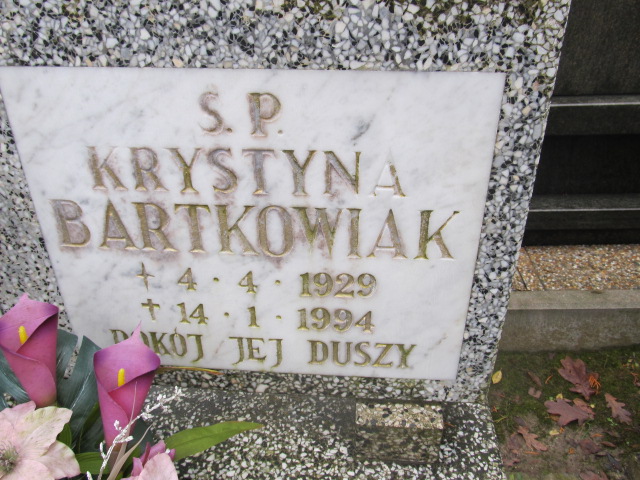 Krystyna BARTKOWIAK 1929 Słupsk - Grobonet - Wyszukiwarka osób pochowanych