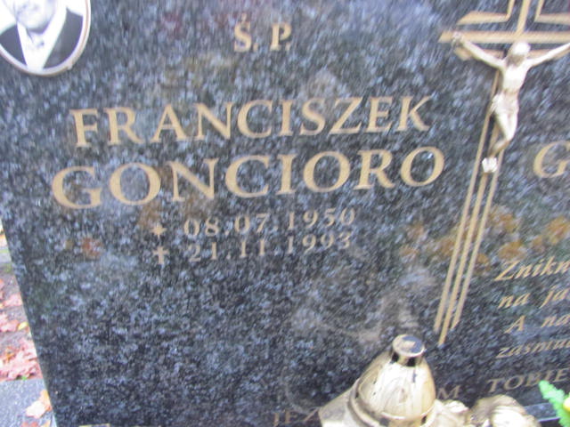 Franciszek GONCIORO 1950 Słupsk - Grobonet - Wyszukiwarka osób pochowanych