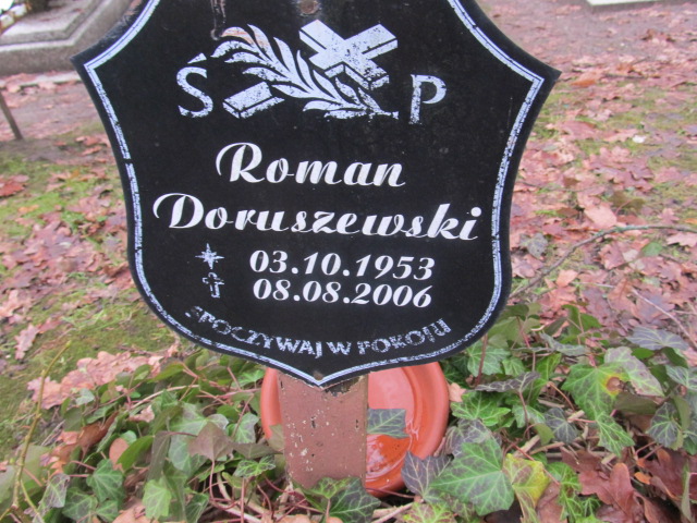 Roman DORUSZEWSKI 1953 Słupsk - Grobonet - Wyszukiwarka osób pochowanych