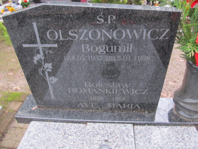 Bogusław Romankiewicz 1898 Słupsk - Grobonet - Wyszukiwarka osób pochowanych