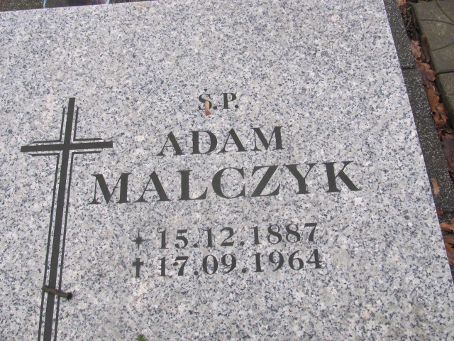 Adam MALCZYK 1887 Słupsk - Grobonet - Wyszukiwarka osób pochowanych