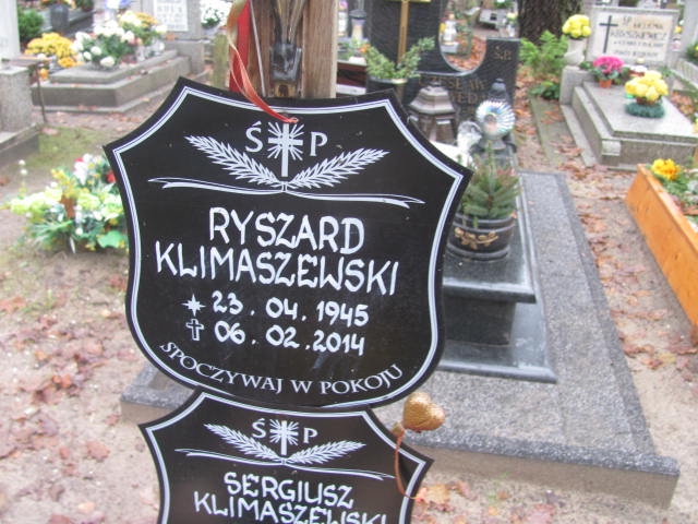 Ryszard KLIMASZEWSKI 1945 Słupsk - Grobonet - Wyszukiwarka osób pochowanych