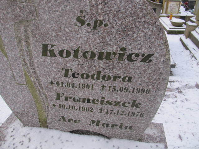 Franciszek KOTOWICZ 1902 Słupsk - Grobonet - Wyszukiwarka osób pochowanych