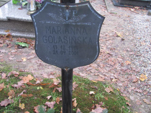 Marianna GOLASIŃSKA 1917 Słupsk - Grobonet - Wyszukiwarka osób pochowanych