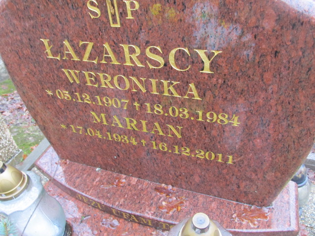 Krystyna ŁAZARSKA 1935 Słupsk - Grobonet - Wyszukiwarka osób pochowanych