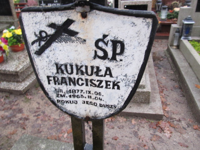 Franciszek KUKUŁA 1889 Słupsk - Grobonet - Wyszukiwarka osób pochowanych