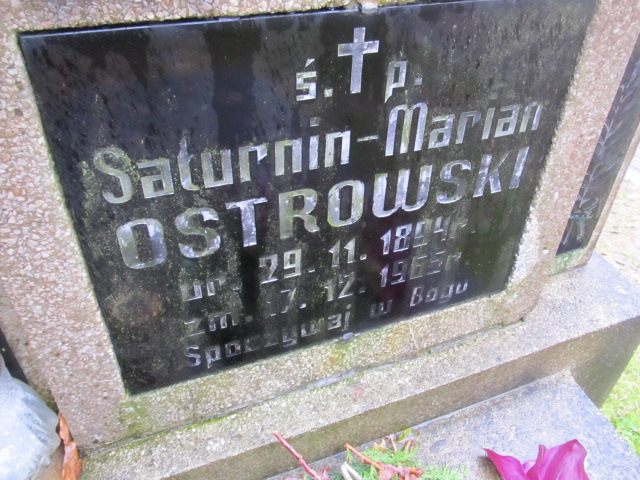 Saturnin OSTROWSKI 1894 Słupsk - Grobonet - Wyszukiwarka osób pochowanych