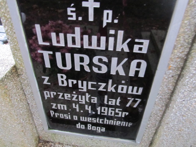 Ludwika TURSKA 1888 Słupsk - Grobonet - Wyszukiwarka osób pochowanych