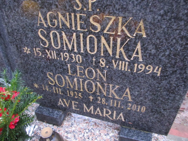 Agnieszka Somionka 1930 Słupsk - Grobonet - Wyszukiwarka osób pochowanych
