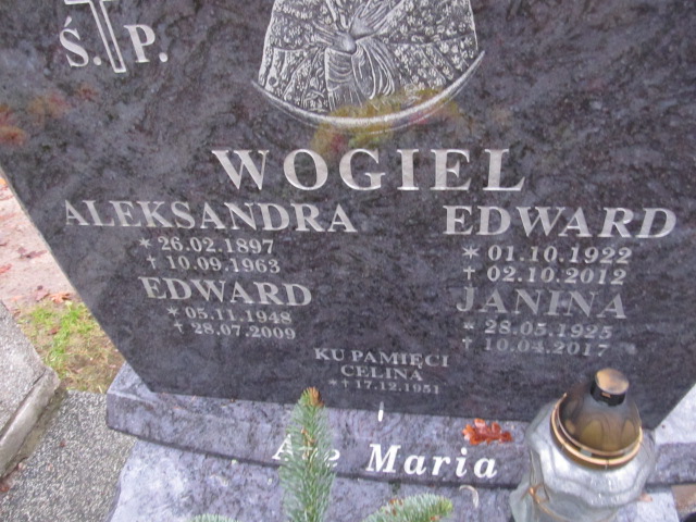 Celina Wogiel 1951 Słupsk - Grobonet - Wyszukiwarka osób pochowanych