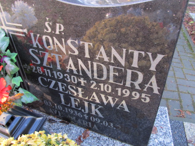 Konstanty SZTANDERA 1930 Słupsk - Grobonet - Wyszukiwarka osób pochowanych