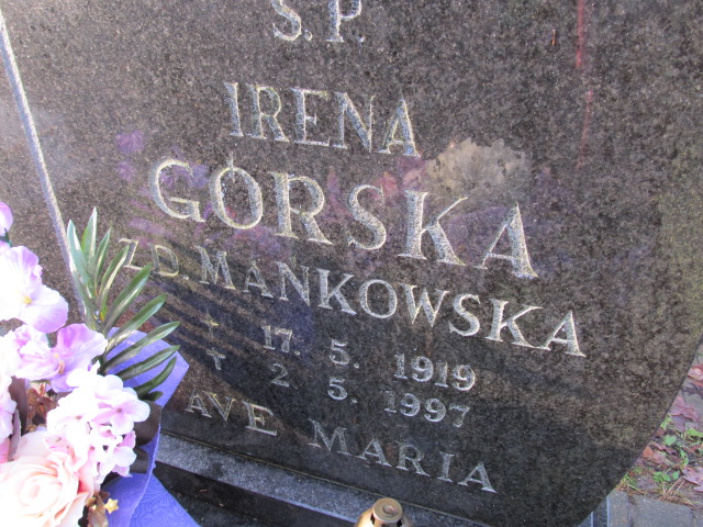 Halina MAŃKOWSKA 1928 Słupsk - Grobonet - Wyszukiwarka osób pochowanych