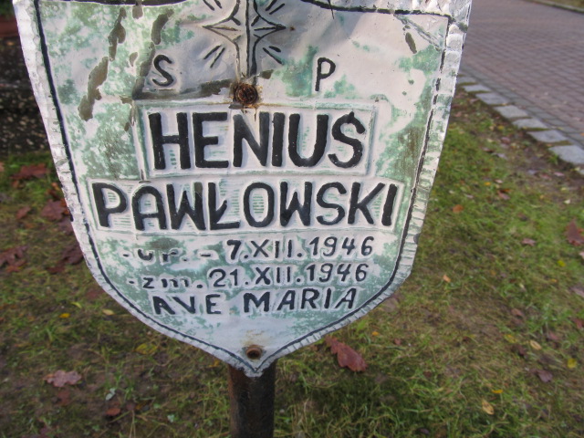 Henryk Pawłowski 1946 Słupsk - Grobonet - Wyszukiwarka osób pochowanych