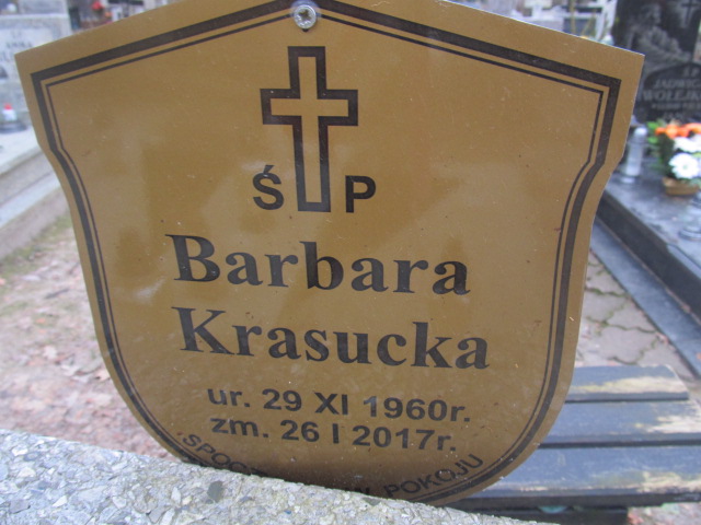 Barbara KRASUCKA 1960 Słupsk - Grobonet - Wyszukiwarka osób pochowanych