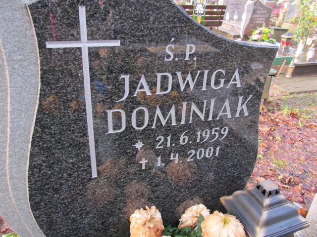 Jadwiga Danuta DOMINIAK 1959 Słupsk - Grobonet - Wyszukiwarka osób pochowanych