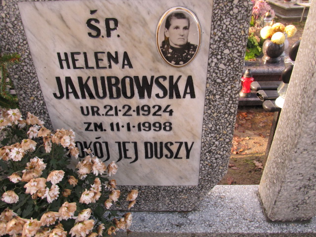 Helena JAKUBOWSKA 1924 Słupsk - Grobonet - Wyszukiwarka osób pochowanych