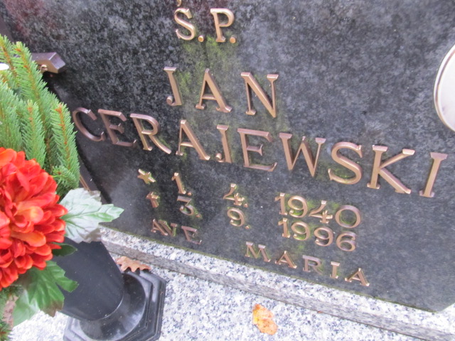 Jan CERAJEWSKI 1940 Słupsk - Grobonet - Wyszukiwarka osób pochowanych