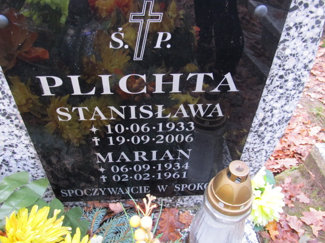 Stanisława PLICHTA 1933 Słupsk - Grobonet - Wyszukiwarka osób pochowanych