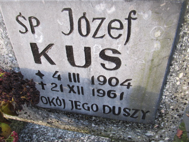 Józef KUS 1904 Słupsk - Grobonet - Wyszukiwarka osób pochowanych